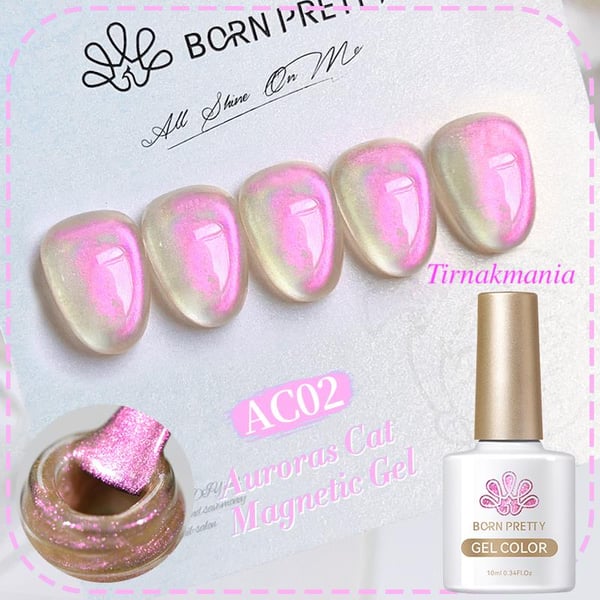 Born Pretty 10 ml Auroras Kedi gözü kalıcı oje AC02 (59222)