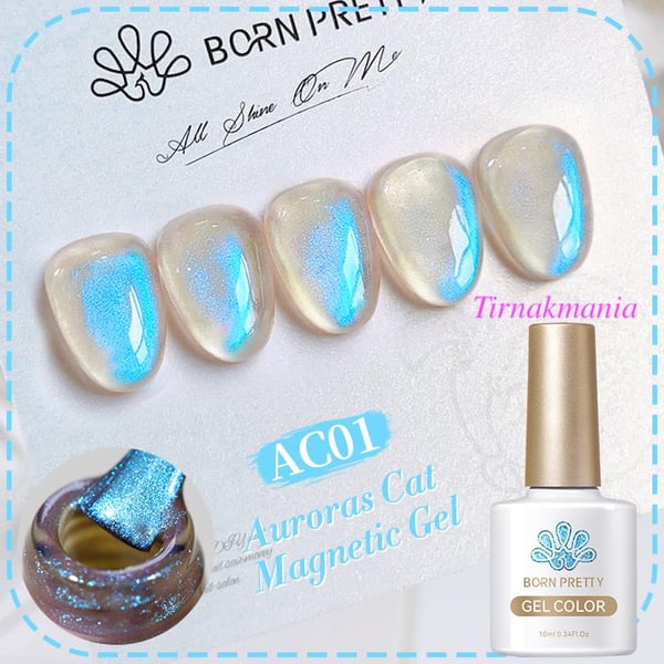 Born Pretty 10 ml Auroras Kedi gözü kalıcı oje AC01 (59222)