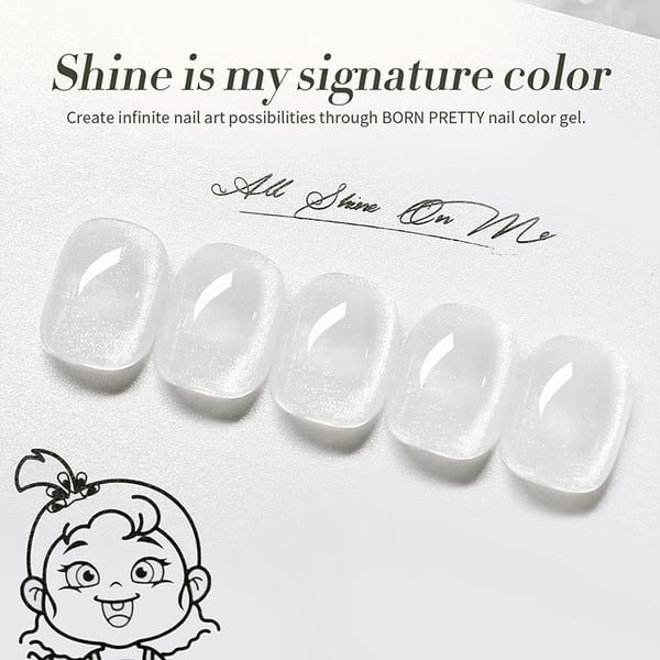 BORN PRETTY 10ml Crystal Cat Magnetic Gel Milky Cat MY42 (60946)