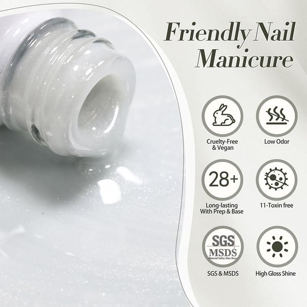 BORN PRETTY 10ml Crystal Cat Magnetic Gel Milky Cat MY42 (60946)