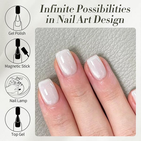 BORN PRETTY 10ml Crystal Cat Magnetic Gel Milky Cat MY42 (60946)