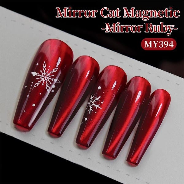 BORN PRETTY 10ml Hema Tpo Free Ruby Red Mirror Cat Magnetic Gel Ultra Shine MY394 (62926)