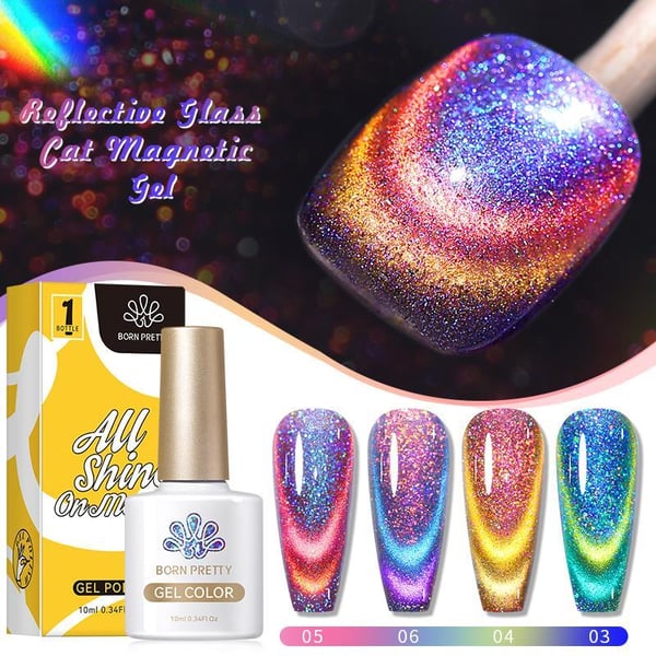 BORN PRETTY 10ml Reflective Kedi gözü jel Renk:01 (57332)