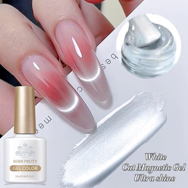 BORN PRETTY 10ml White Kedi Gözü Kalıcı Oje 60289
