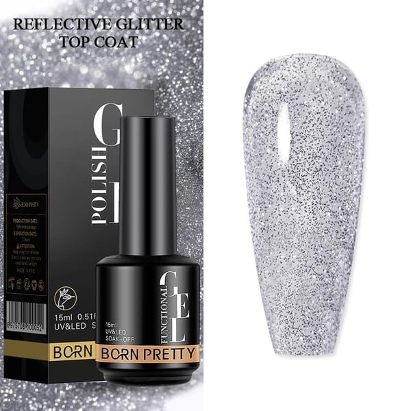 BORN PRETTY 15ml Hema Free Reflective Top Coat (58401) 