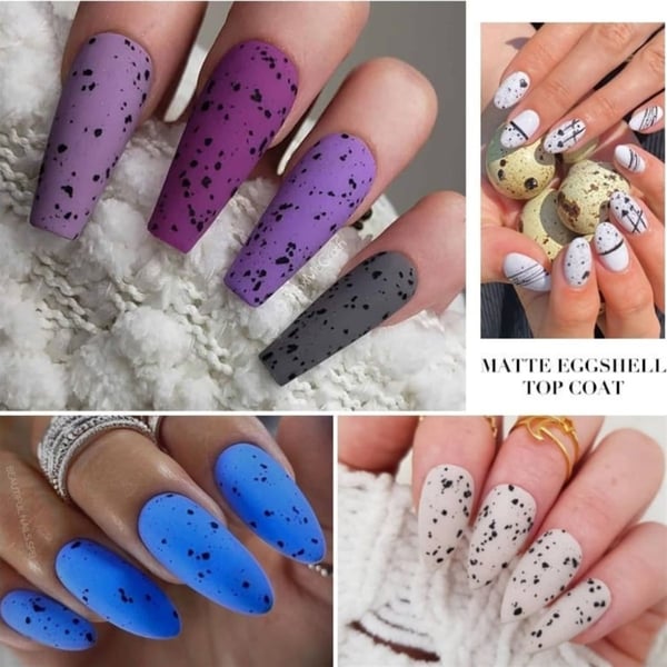 Born Pretty Bıldırcın Yumurtası Kabuğu Görünümlü Mat Top kat (53427)