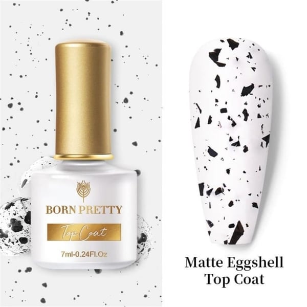 Born Pretty Bıldırcın Yumurtası Kabuğu Görünümlü Mat Top kat (53427)
