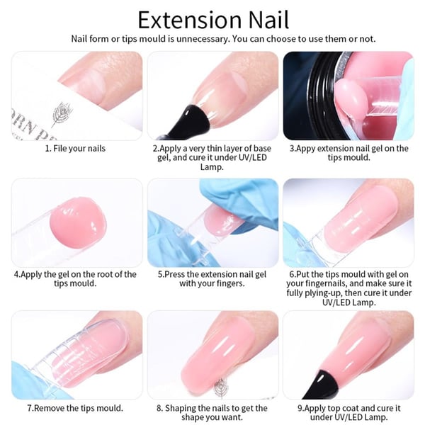 Born Pretty Non stick  Extension Gel Şeffaf (55318)