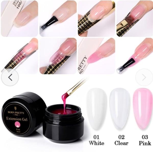 Born Pretty Pro Builder jel 30 ML Beyaz 01 (50707-01)