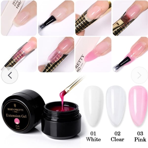 Born Pretty Pro Builder jel 30 ML Beyaz 01 (50707-01)