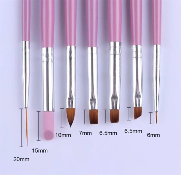 Nail Art 7'li fırça seti (40673)