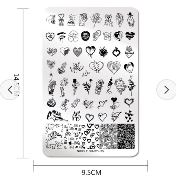 Nicole Diary metal stampa tabakası L35 (51039)