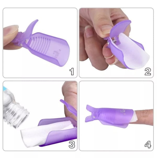 Oje çıkartıcı klips Mor 31845-6