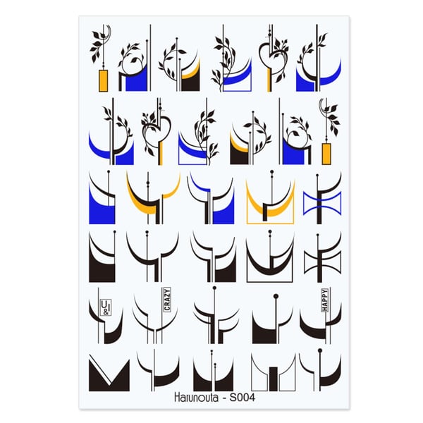 Üç boyutlu yapışkanlı sticker S004 (53519-4)