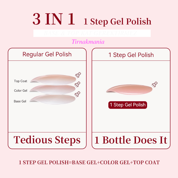 URSUGAR 12 ml 3in1 Kalıcı Oje UR-S01 (60018)