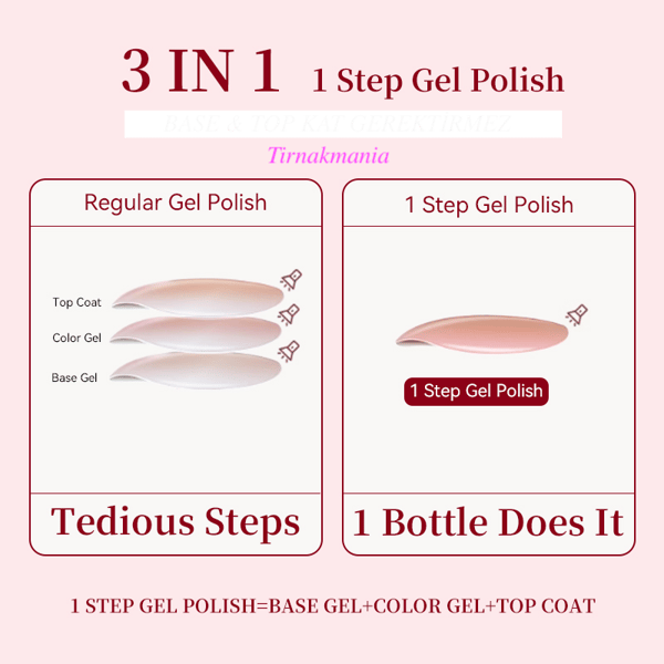 URSUGAR 12 ml 3in1 Kalıcı Oje UR-S01 (60018)