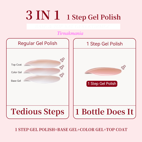 URSUGAR 12 ml 3in1 Kalıcı Oje UR-S01 (60018)