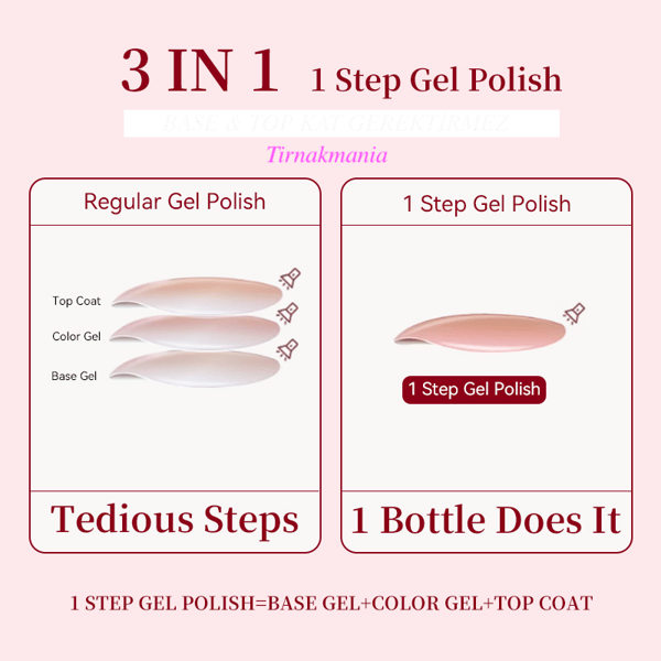 URSUGAR 12 ml 3in1 Kalıcı Oje UR-S01 (60018)