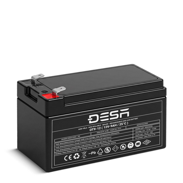 DESA DS12-9 12V 9Ah Bakımsız Kuru Akü