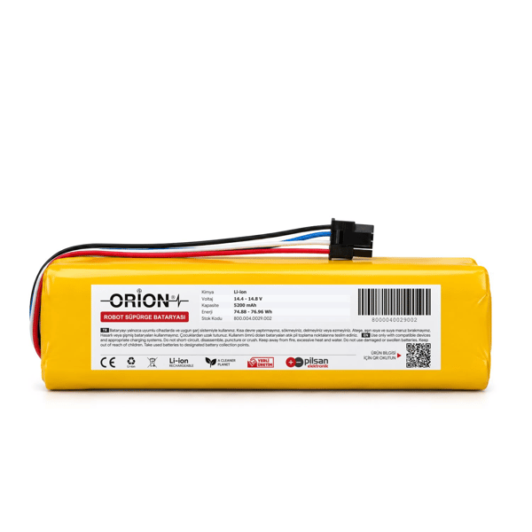 Dreame L10s Pro Gen2 Uyumlu Robot Süpürge Bataryası 5200 mAh – Standart Kapasite