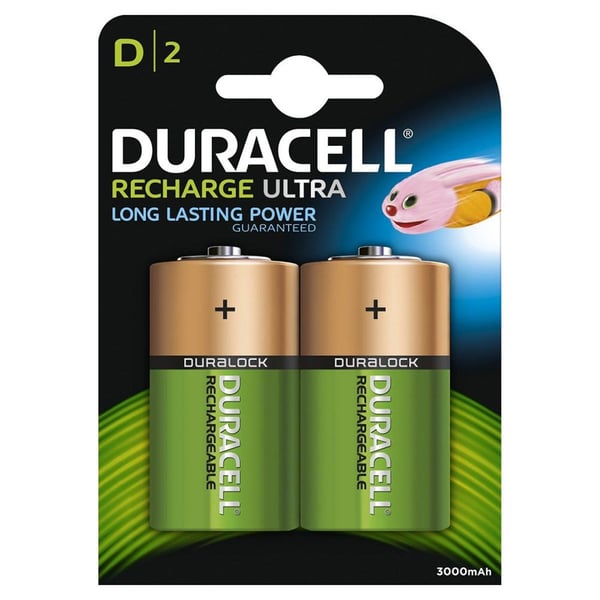 Duracell HR20 3000mAh Şarj Edilebilir Büyük Pil 2'li Paket