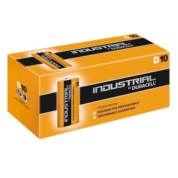 Duracell Industrial LR20 Büyük Boy Alkalin Pil 10'lu Paket