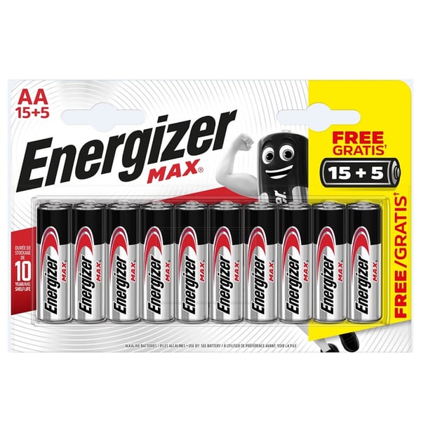 Energizer Alkalin Max AA 15+5'li Paket