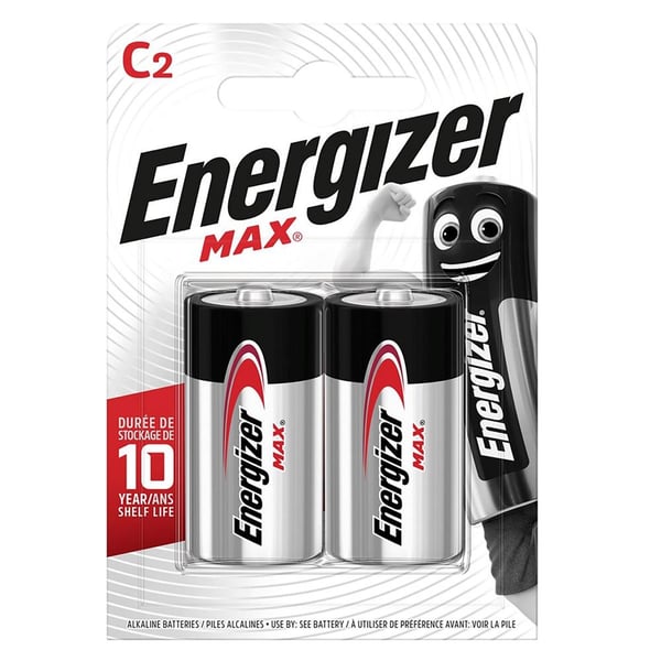 Energizer Alkalin Max C Orta Boy Pil 2'li Paket