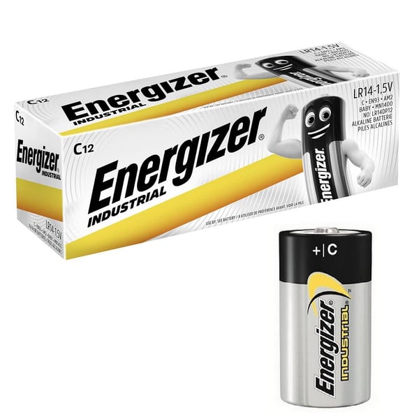 Energizer Industrial C/LR14 Orta Boy Alkalin Pil 12'li Paket