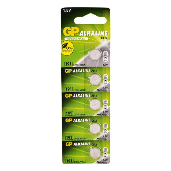 GP 191 LR55 1.5V Alkalin 5'li Paket Pil