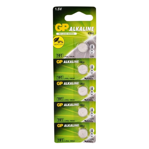 GP 191 LR55 1.5V Alkalin 5'li Paket Pil