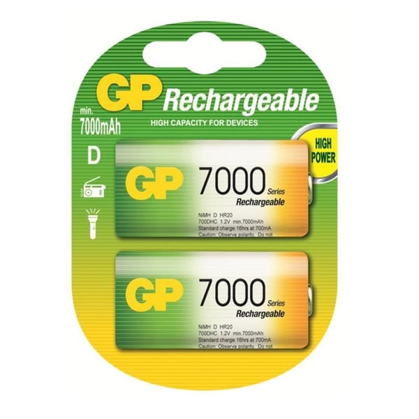 GP 700DHC-BU2 7000mAh Büyük Boy ŞARJLI Pil (2Li)