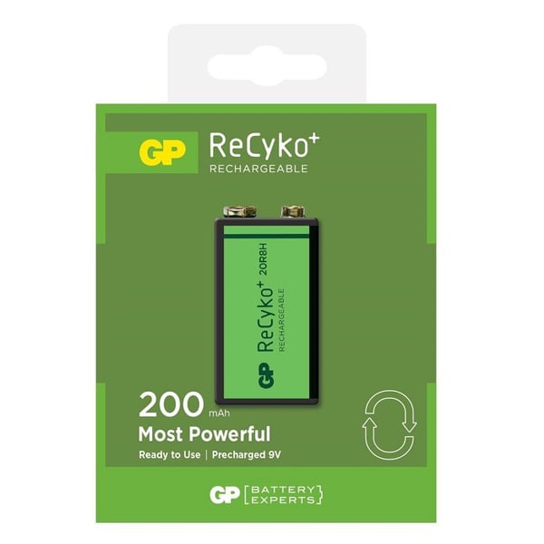 GP ReCyko 9V 200mAh Şarj Edilebilir Pil