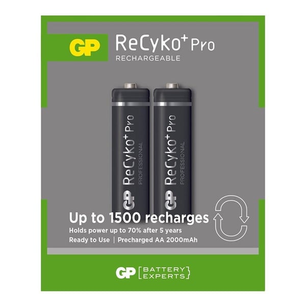 GP ReCyko Pro 2000mAh AA Şarj Edilebilir Kalem Pil 2'li Paket