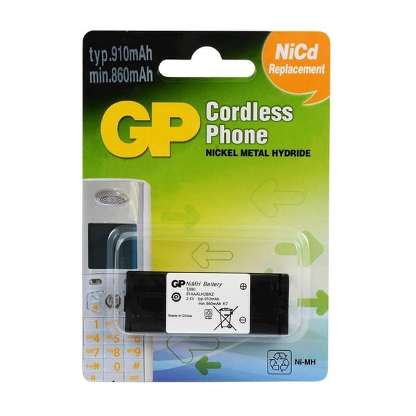 GP T390 2.4V 910mAh Şarj Edilebilir Telsiz Telefon Pili