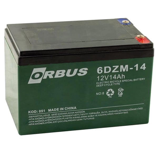 Orbus 12V 14Ah Bakımsız Jel Akü