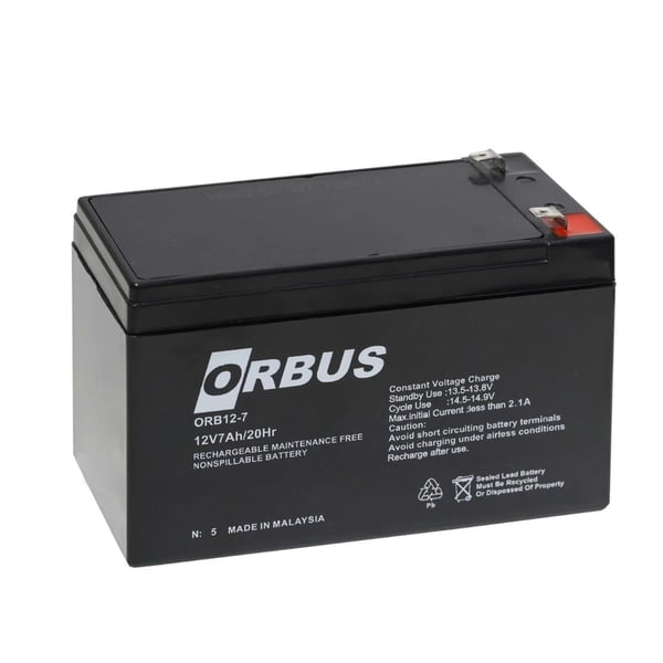 ORBUS KURU AKÜ 12V 7,0AH