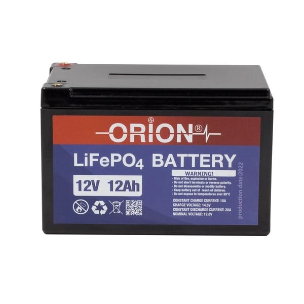 Orion 12V 12Ah BMS Devreli LiFePO4 Akü 