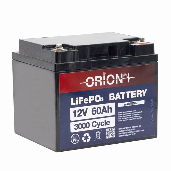 Orion 12V 60Ah BMS Devreli LiFePO4 Akü