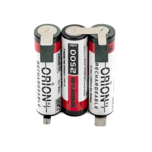 Orion 18650 11.1V 2.5Ah 3S Bms Devresiz Li-ion Matkap Bataryası 