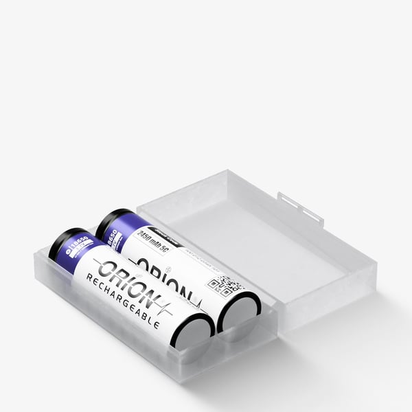 Orion 18650 Plastik 2'li Pil Taşıma Kutusu 