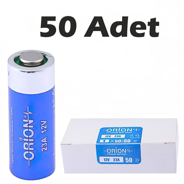 Orion 23A 12V Alkalin 50 Adet Pil - Dökme