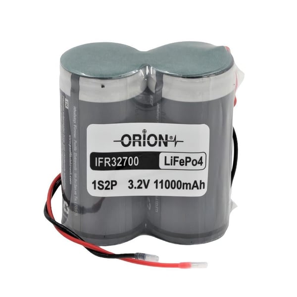 Orion 3.2V 11Ah BMS Devresiz LiFePO4 Batarya - Kablolu