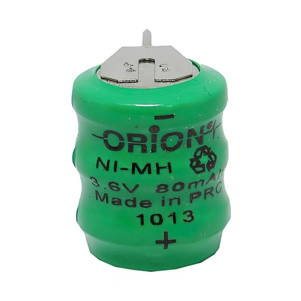 Orion 3 Bacaklı 3.6V 80mAh Ni-MH 3 Bacaklı Buton Pil 