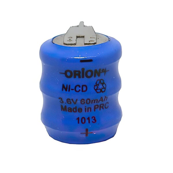 Orion 3.6V 60mAh Ni-CD 2 Bacaklı Buton Pil 