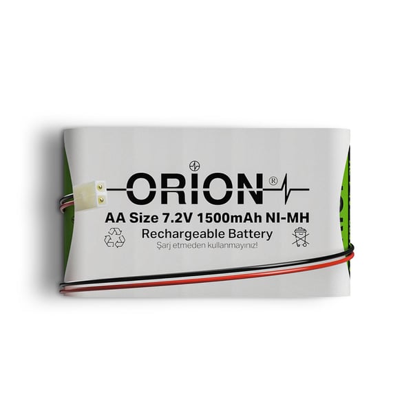 Orion 7.2V 1.5Ah BMS Devresiz Ni-MH Oyuncak Bataryası - Tamiya Soketli
