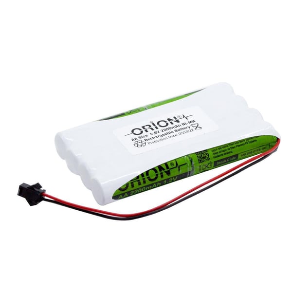 Orion 9.6V 2.2Ah BMS Devresiz Ni-MH Oyuncak Bataryası - Konnektörlü