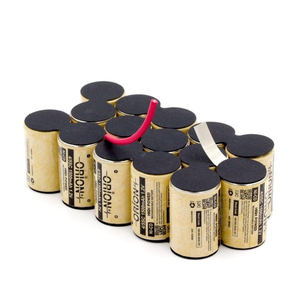 Orion Black Dacker Uyumlu 18V 1.5Ah BMS Devresiz Ni-CD Matkap Bataryası 