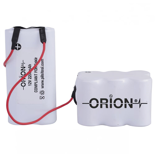 Orion Fakir Duplex Plus Cyclonic Uyumlu 12V 2.2Ah BMS Devresiz Ni-CD Süpürge Bataryası 