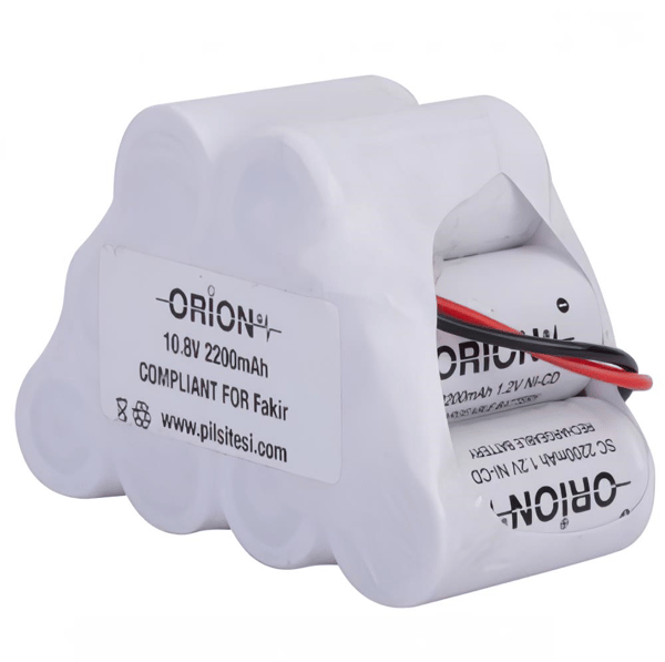 Orion Fakir RCT108 Turbo Serisi Uyumlu 10.8V 2.2Ah BMS Devresiz Ni-CD Süpürge Bataryası 